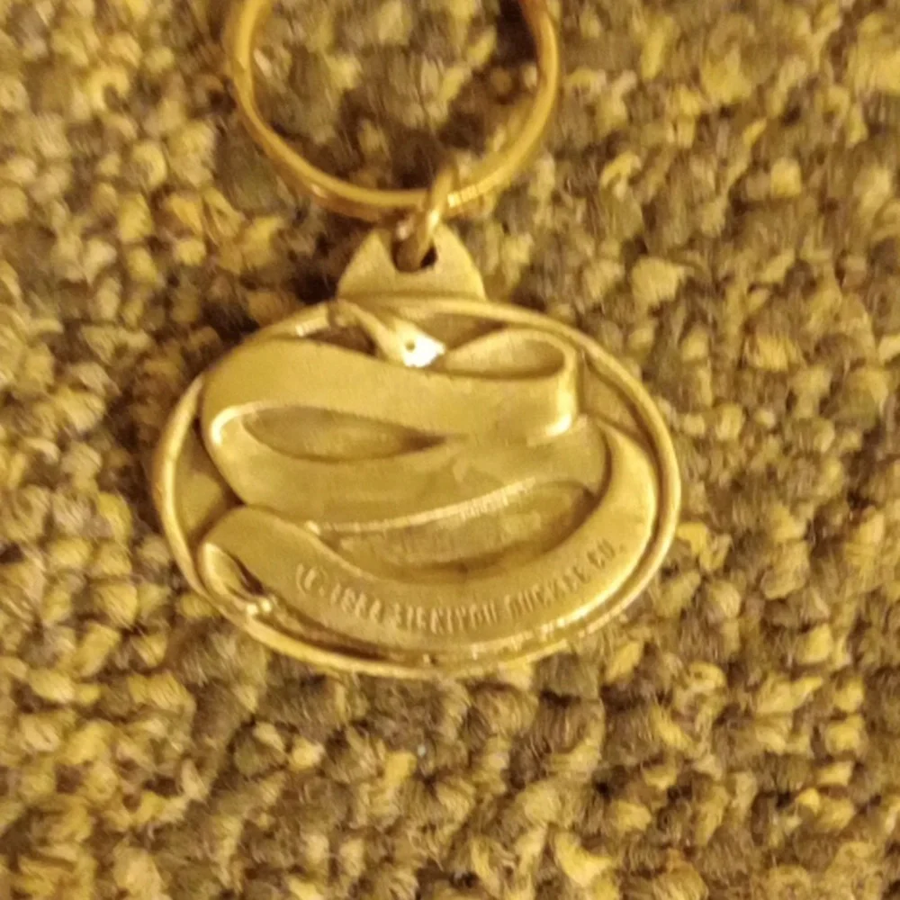 Wyoming Vintage silver tone keychain